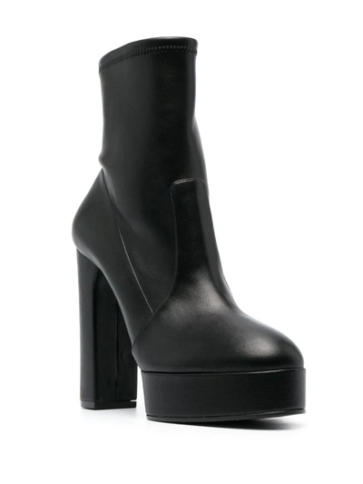Shop Casadei Ankle Boots Shoes In Black