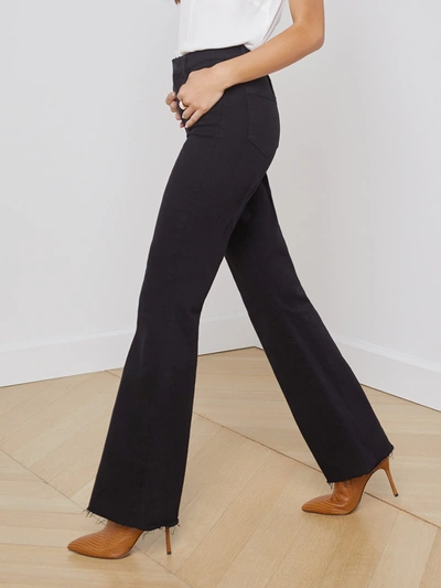 L Agence Sera Jean In Saturated Black