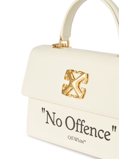 Shop Off-white Jitney 1.4 Quote-print Bag In White