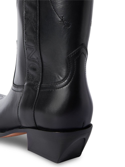 Shop Off-white For Walking Leather Boots In Black