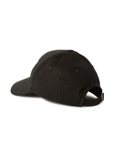 Shop Off-white Ow-embroidered Cap In Black
