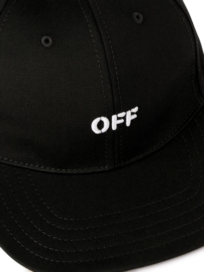 Off-white Off Stamp Drill Baseball Cap In Black