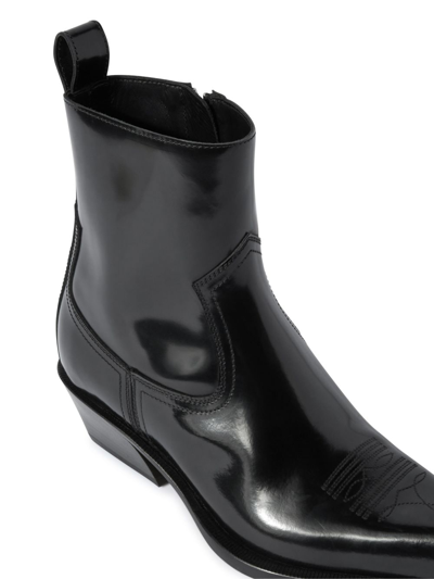Shop Off-white Western Blade Ankle Boots In Black