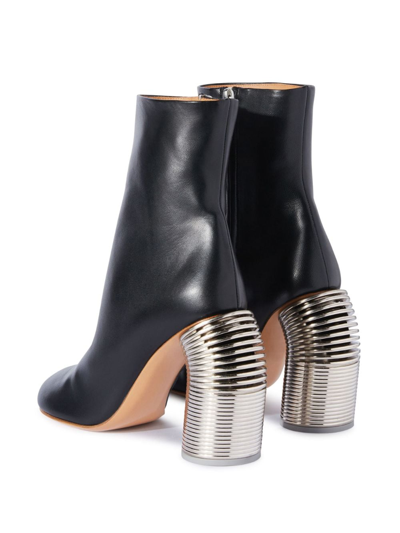 Off-white Silver Spring Ankle Boot In Black
