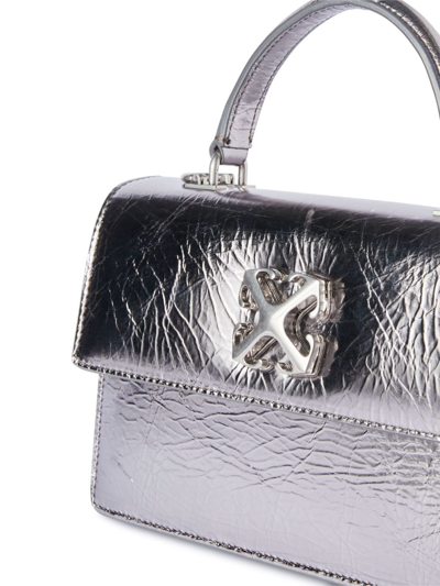 Off-white Jitney 1.4 Tote Bag In Silver