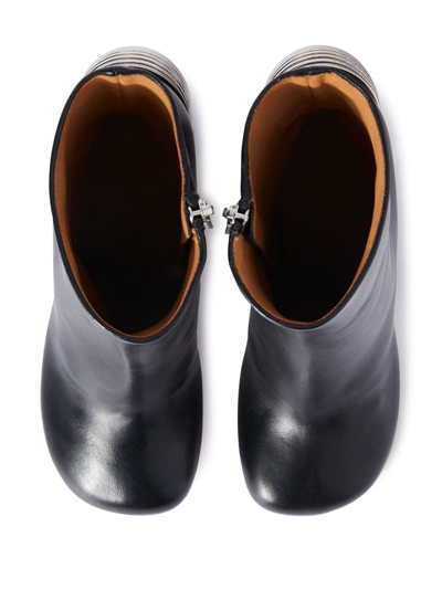 Off-white Silver Spring Ankle Boot In Black