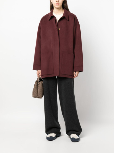 Shop Aeron Crane Wool-blend Jacket In Red