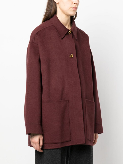 Shop Aeron Crane Wool-blend Jacket In Red