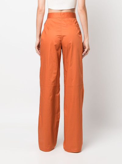 Shop Aeron Strato Wide-leg Trousers In Orange