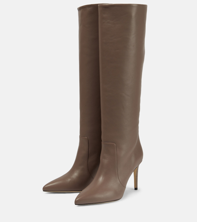Shop Paris Texas Leather Knee-high Boots In Brown