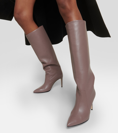 Shop Paris Texas Leather Knee-high Boots In Brown