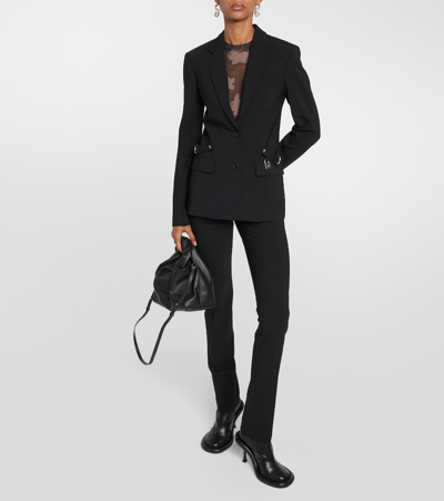 Shop Jw Anderson Wool-blend Blazer In Black