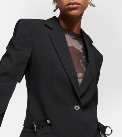 Shop Jw Anderson Wool-blend Blazer In Black