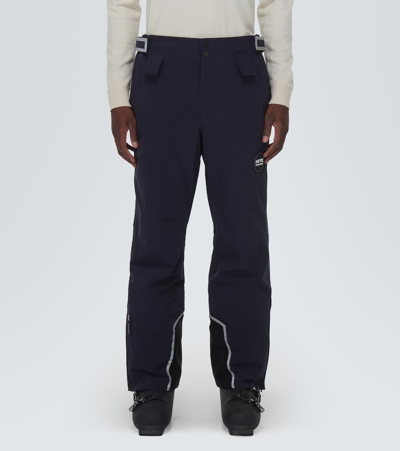 Shop Giorgio Armani Softshell Ski Pants In Blue