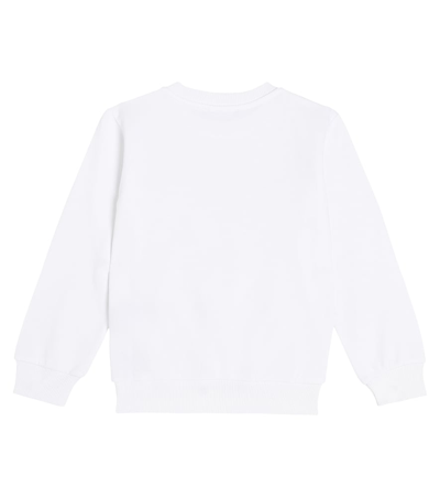 Balmain Logo-print Cotton Sweatshirt In White