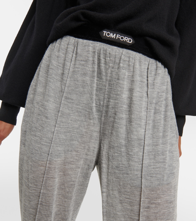 Shop Tom Ford Cashmere Pajama Pants In Grey