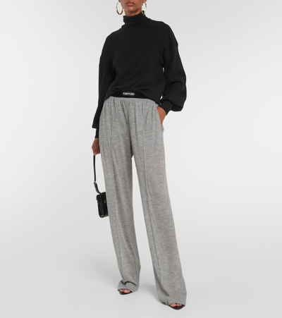 Tom Ford Cashmere Pajama Pants In Grey