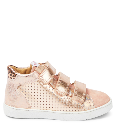 Pom D'api Easy Top Leather Sneakers In Multicoloured