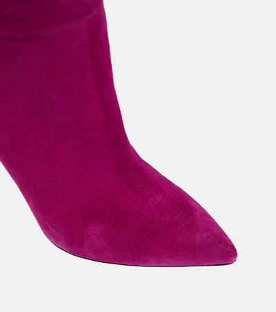 Shop Paris Texas Suede Knee-high Boots In Pink