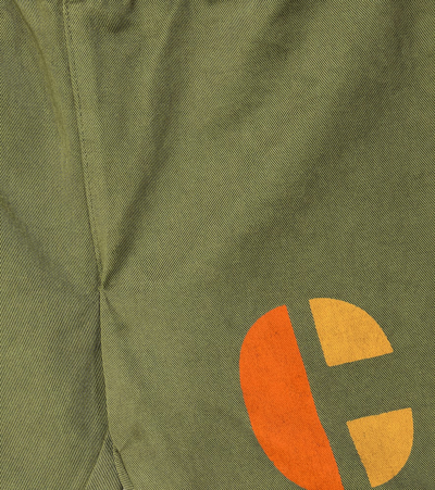 Bobo Choses Logo-print Cotton Trousers In Green