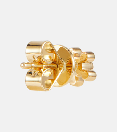 Sophie Bille Brahe Petit Soleil De Fleur 18kt Gold Single Earring With Diamonds In Gold