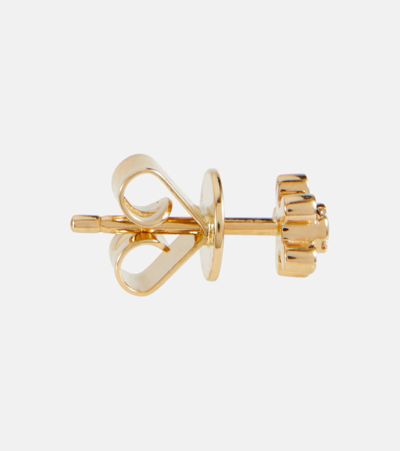 Sophie Bille Brahe Petit Soleil De Fleur 18kt Gold Single Earring With Diamonds In Gold