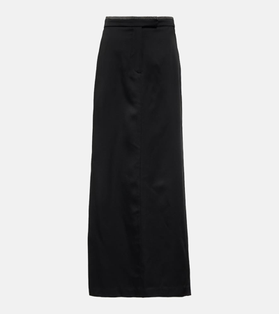 Shop Brunello Cucinelli High-rise Maxi Skirt In Black