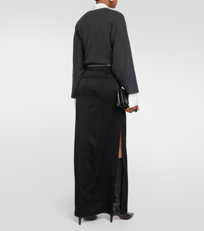 Brunello Cucinelli High-rise Maxi Skirt In Black