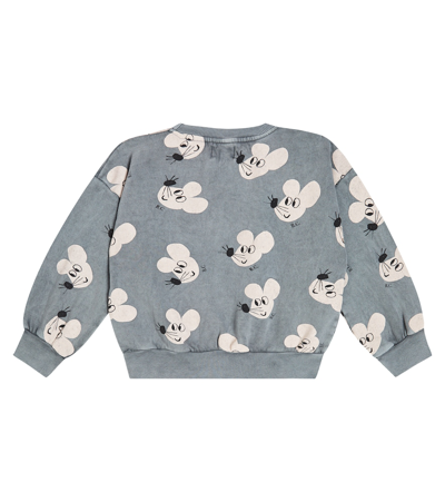 Bobo Choses Printed Cotton Sweatshirt In Grey