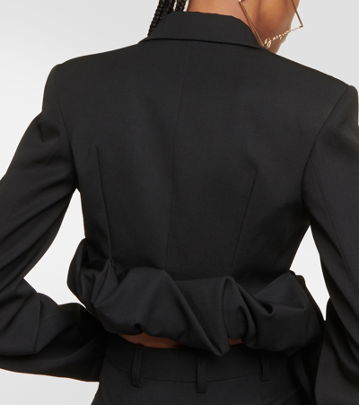 Jacquemus La Veste Croissant Virgin Wool Jacket In Black