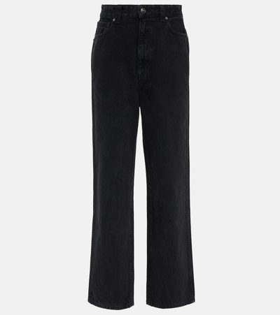 Shop Khaite Martin High-rise Jeans In Black