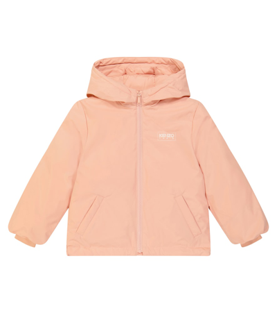 Shop Kenzo Logo Down Jacket In Pink
