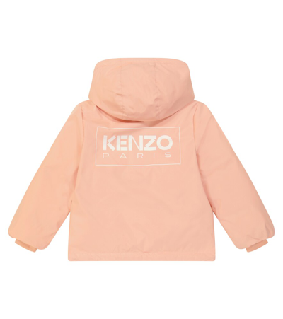 Shop Kenzo Logo Down Jacket In Pink