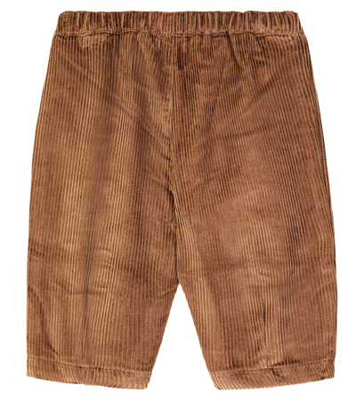 Shop Bobo Choses Baby Cotton Corduroy Pants In Brown