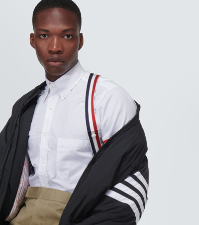 Shop Thom Browne 4-bar Down Bomber Jacket In Black