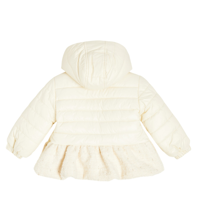 Shop Balmain Baby Quilted Jacket In White