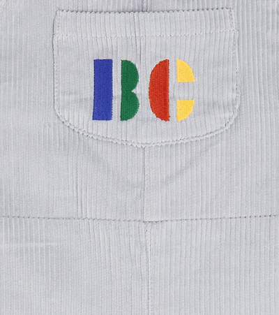 Bobo Choses Baby Cotton Corduroy Playsuit In Blue