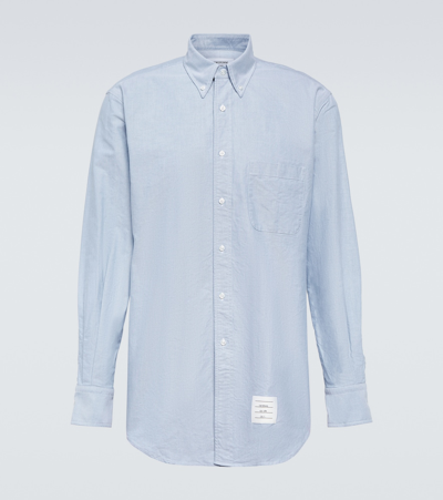 Thom Browne Light Blue Cotton Button-down Shirt