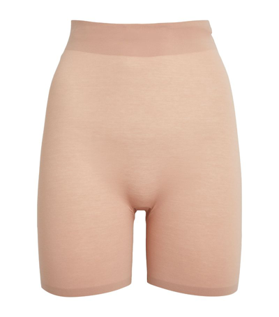 Shop Wolford Wool-blend Control Shorts In Pink