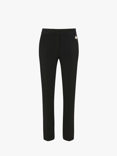 Shop Jw Anderson Slim Leg Trousers In Black