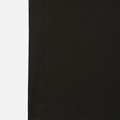 Dolce & Gabbana Tank Top Ribbed Texture Scoop Neck Sleeveless In Black