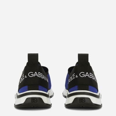 Dolce & Gabbana Stretch Mesh Sorrento 2.0 Sneakers In Blue