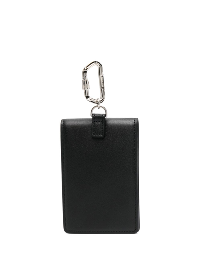 Shop Ambush Amblem Logo-embossed Leather Cardholder In Black