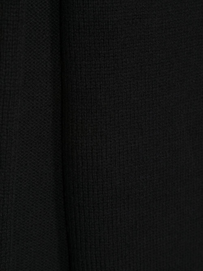 Shop Ambush Medium Logo-patch Wool Scarf In Black