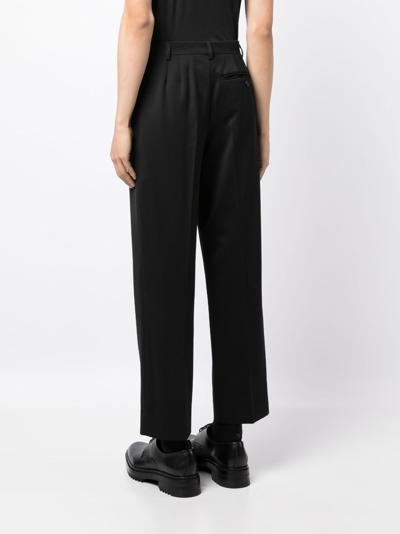 Shop Simone Rocha Straight-leg Tailored Trousers In Black