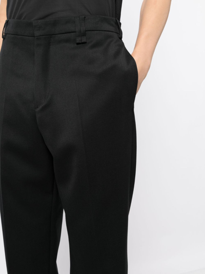Shop Simone Rocha Straight-leg Tailored Trousers In Black