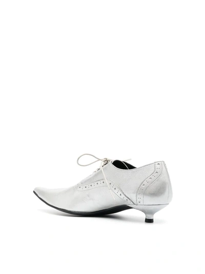 Shop Comme Des Garçons Ladies Acc Pumps Shoes In Metallic