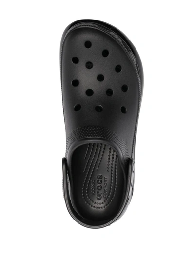 Shop Crocs Classic Mega Crush Clog Shoes In Black
