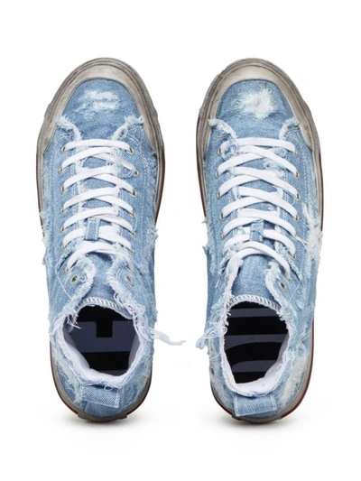 Shop Diesel Athos Midi Sneakers Shoes In Blue