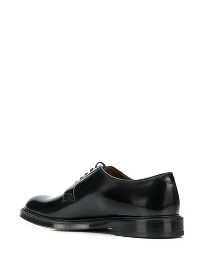 Shop Doucal's Horse Derby Shoes In Black